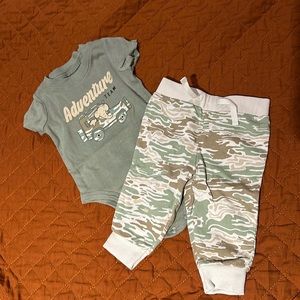 Two Piece Onesie and Pant Set